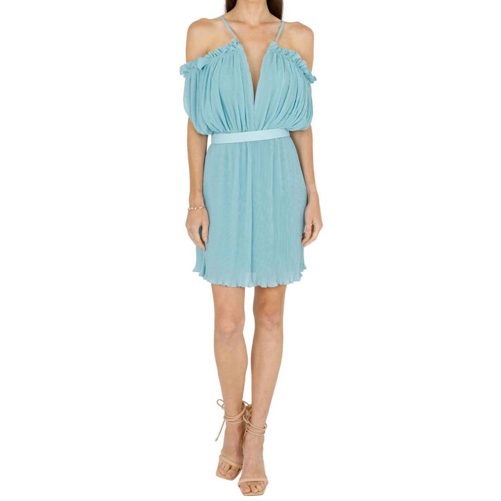 NEW AKALIA oriella sleeveless mini dress in mint